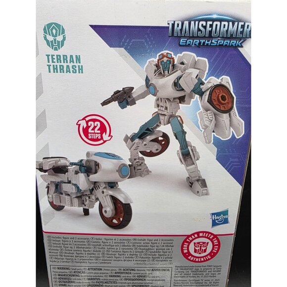 Transformers Earthspark Terran Thrash Action Figure 2-In-1 Toy Robot To Vehicle - Picture 6 of 8